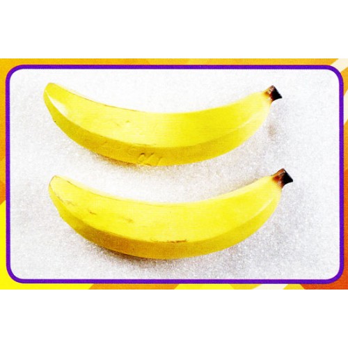 2 banane giganti finte mm 60x330 (prezzi per 1 confezione da 2 banane giganti)