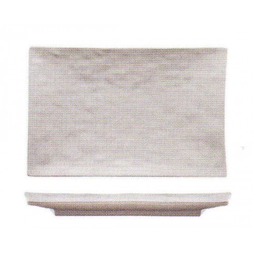 Vassoio rettangolare tortora cm.40x25x h.3,5