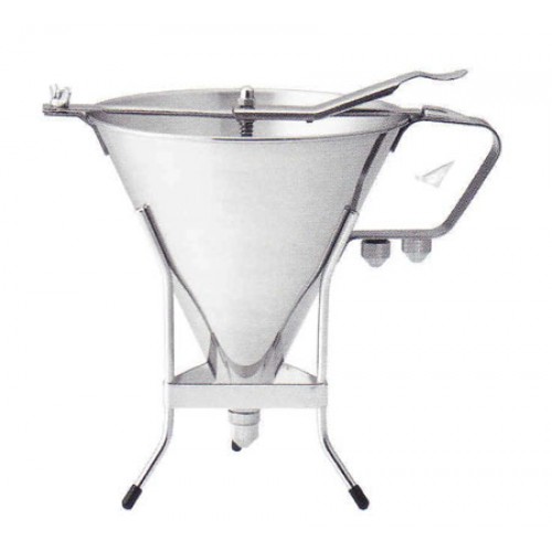 Imbuto colatore inox lt.1,80 con 3 bocchette
