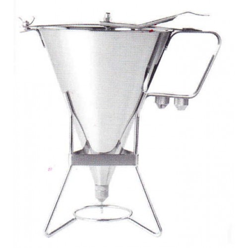 Imbuto colatore inox lt.1,75 con 3 bocchette