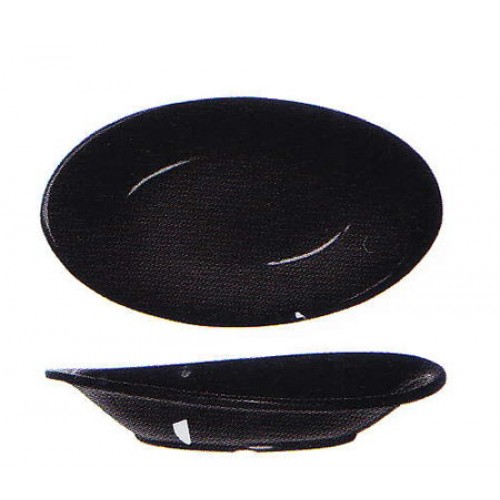 Vassoio ovale nero cm.17x10x h.3,3
