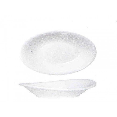 Vassoio ovale bianco cm.17x10x h.3,3