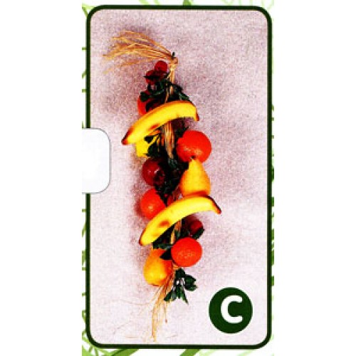 Ghirlanda di frutti vari, finta, cm 50 (prezzi per 1 ghirlanda di frutti vari).
