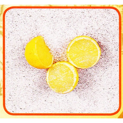 3 mezzi limoni finti mm 40x35 (prezzi per 1 confezione da 3 mezzi limoni)