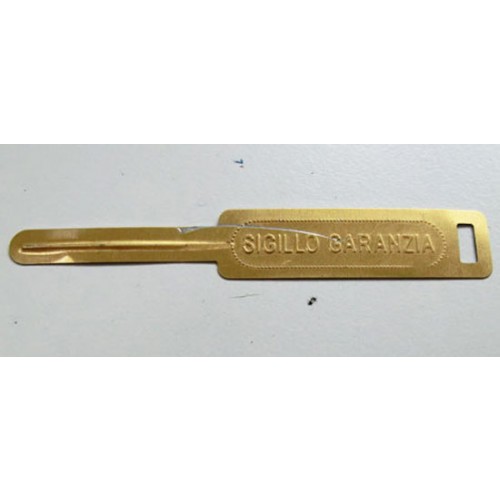 Fermaglio a collarino 12x80 per chiudere sacchetti grandi e molto grandi.