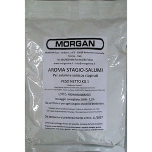 AROMA GUSTO SALAME MORGAN STAGIO-SALUMI per salumi e salsicce stagionati, prezzi per confezioni da Kg 1.