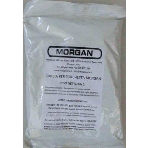 CONCIA PER PORCHETTA MORGAN, prezzi per confezioni da kg 1.