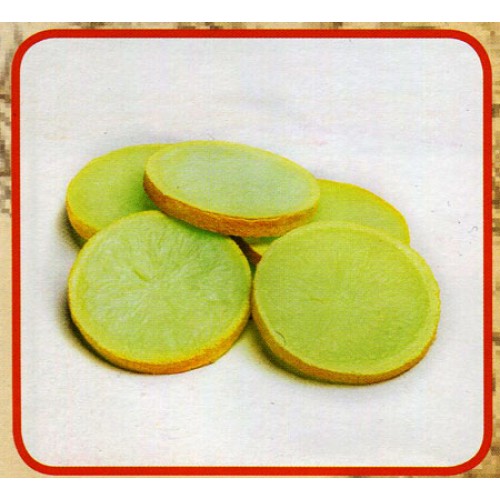 5 fette di limone finte mm 60x80 (prezzi per 1 confezione da 5 fette di limone)