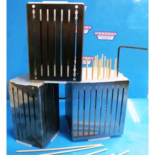 Cubo fabbrica spiedini arrosticini a prezzi promozionali, in acciaio inox, per uso semiprofessionale.