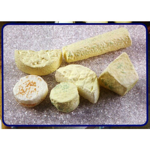 6 formaggi francesi assortiti finti mm da 55 a 150 (prezzi per 1 confezione da 6 formaggi)