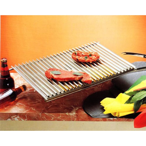 Griglia di cuttura per barbecue o fornelli brevettata, mm 325x470 - Cooking plate.