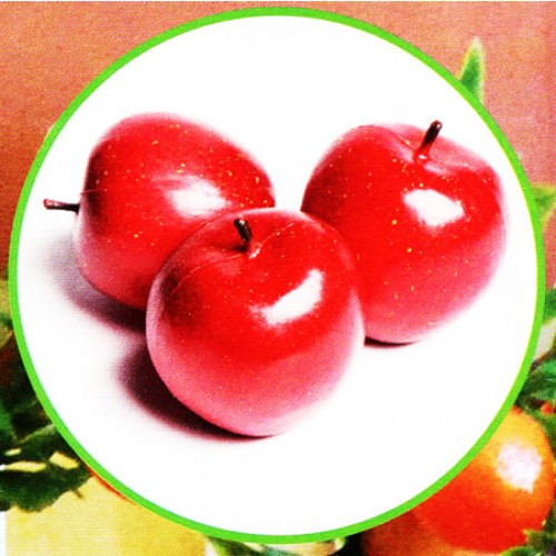3 mele rosse finte mm 80 (prezzi per 1 confezione da 3 mele rosse)