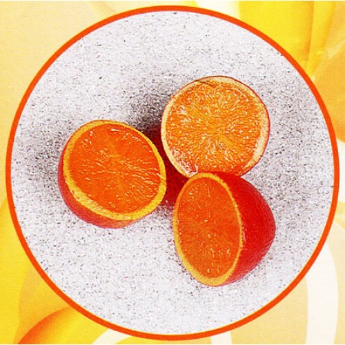3 mezze arance finte mm 65 (prezzi per 1 confezione da 3 mezze arance)