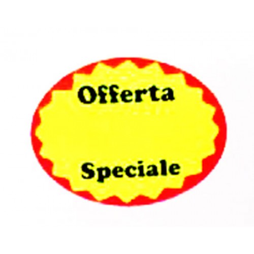 Etichette adesive tipo 2 per supermercati, negozi ecc. rotoli da 650 etichette mm 37x28, prezzi al rotolo..