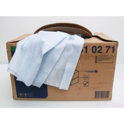 Panno in TNT 300 panni con scatola distributrice (cm 38x42) per pulizia banchi, affettatrici, attrezzature varie.