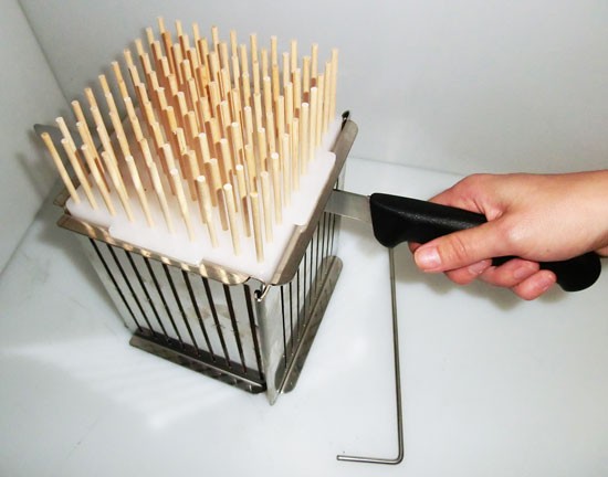 Taglio degli arrosticini