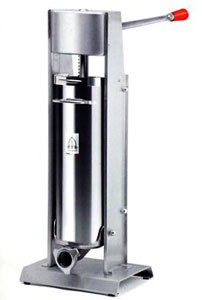 Insaccatrice manuale per insaccati Tre Spade verticale mod. 7/V Deluxe, capacità 7 l, usata solo a scopo dimostrativo - PREZZO SCONTATO DEL 5%: € 361,00.