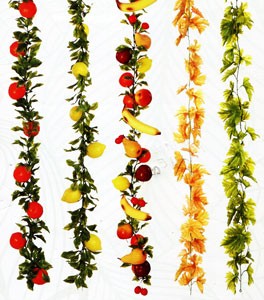 Ghirlanda Limoni Artificiali 77 Pollici - Con Fiori E Foglie Per Decorazione