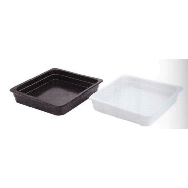 Vasche in melamina GN 2/3 colore nero e bianco