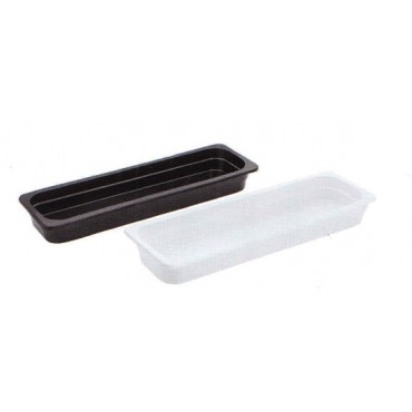 Vasche in melamina GN 2/4 colore nero e bianco