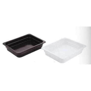 Vasche in melamina GN 1/2 colore nero e bianco