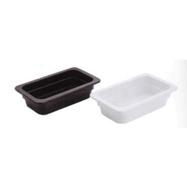 Vasche in melamina GN 1/4 colore nero e bianco
