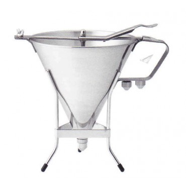 Imbuto colatore inox lt.1,80 con 3 bocchette