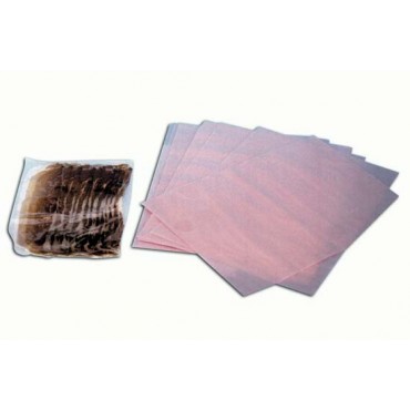 Fogli separatori Morgan rosa HD antiossidanti per affettati, carne ecc. cm 25x37, a strappo, prezzi per cartoni da Kg 5.