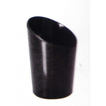 Bicchiere cono nero diametro cm.7,4 h.11