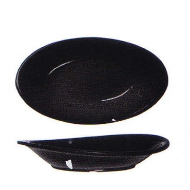 Vassoio ovale nero cm.17x10x h.3,3