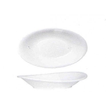 Vassoio ovale bianco cm.17x10x h.3,3