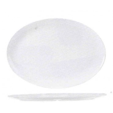 Vassoio ovale bianco melamina cm.48x34