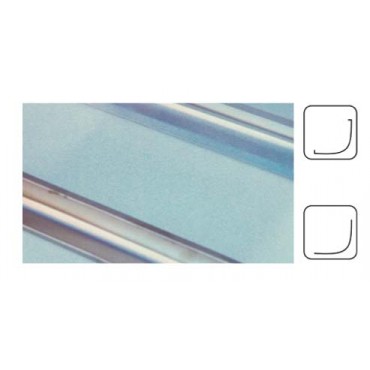 Battiscopa stondato orizzontale inox AISI 304
