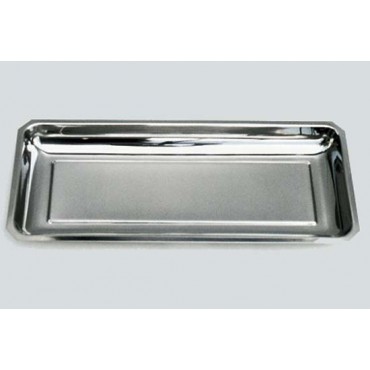 Contenitore in acciaio inox mod. America cm. 45x19x3,5 prezzo cad.