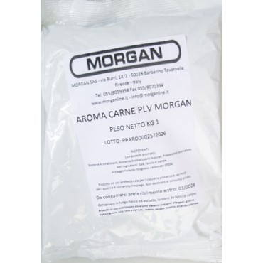 AROMA CARNE PLV MORGAN, prezzi per confezioni da kg. 1.
