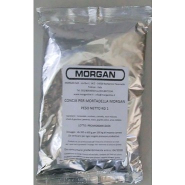 CONCIA PER MORTADELLA MORGAN, prezzi per confezioni da kg. 1.