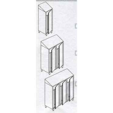 Armadi spogliatoio inox modello standard, con tetto inclinato - ARTICOLI DA SCONTARE DEL 5% O DEL 10%.