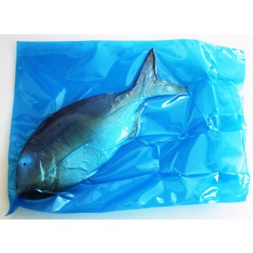 Sacchetti per sottovuoto azzurri per formaggi, pesce ecc., spessore 120 MY rinforzati, per macchine a campana.