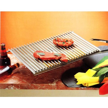 Griglia di cuttura per barbecue o fornelli brevettata, mm 325x470 - Cooking plate.