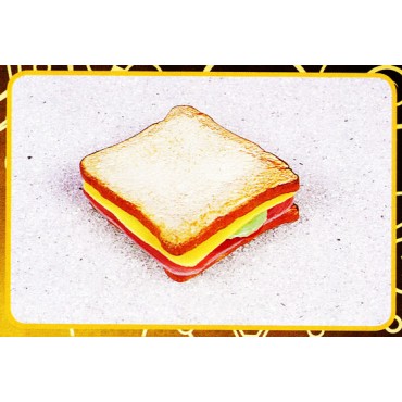 1 sandwich con bacon e pomodoro, finto, mm 125x125.