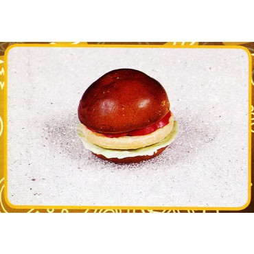 1 sandwich con hamburger, finto, mm 110x75.