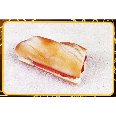 1 sandwich "Submarine", finto, mm 185x90.