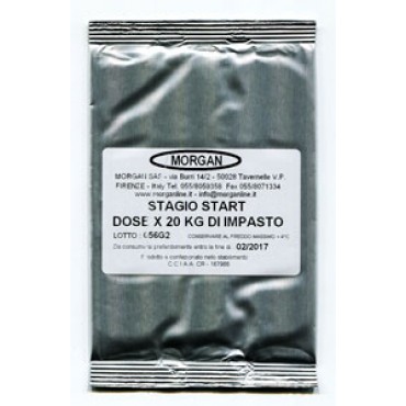 STAGIO-START - Starter - Colture lattiche - Fermenti per salumi insaccati da stagionare - 1 bustina: dose per 20 kg d'impasto.