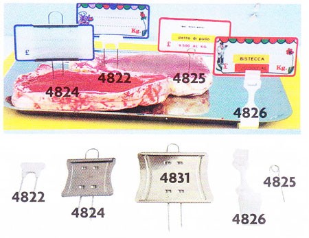KIT 30 SEGNAPREZZI PLASTIFICATI PESCHERIA 8,3X11,3