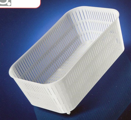 Fuscelle rettangolari per ricotta - capienza kg 1,800 mm. 230x125xh90 ...